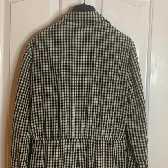 CHRISTIAN DIOR perfect condition black and white gingham silk dress size US 10 - Picture 11 of 13